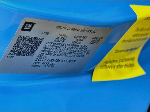 Used 2020 Chevrolet Corvette Stingray Preferred Cpe w/ 2LT Preferred Equipment Group RWD image 31
