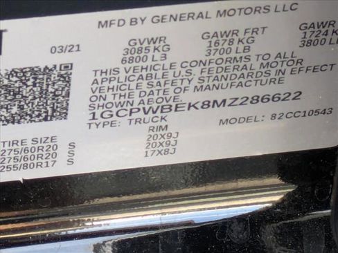 Used 2021 Chevrolet Silverado 1500 Custom image 21