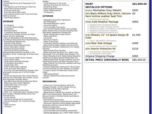 Used 2019 Audi e-tron Prestige w/ Prestige Package image 2