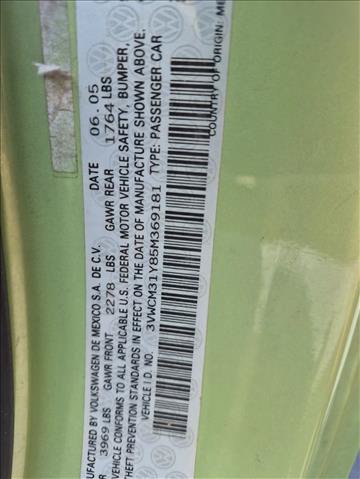 Used 2005 Volkswagen Beetle GLS FWD image 16
