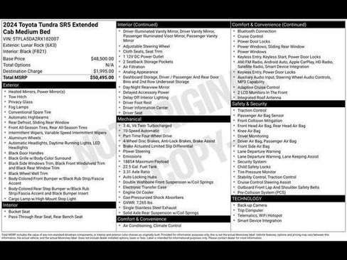 Used 2024 Toyota Tundra SR5 AWD/4WD image 16