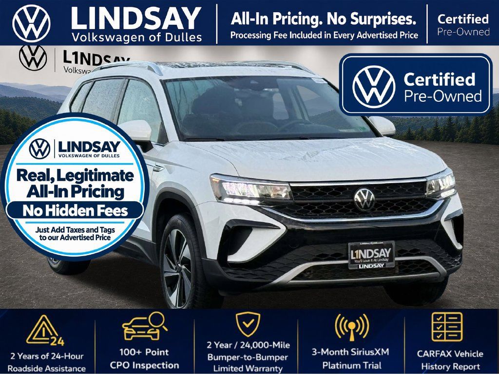 Certified 2023 Volkswagen Taos SE w/ Panoramic Sunroof Package AWD/4WD image 1