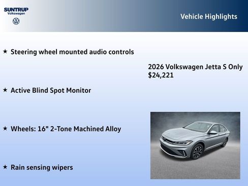 New 2026 Volkswagen Jetta S image 7