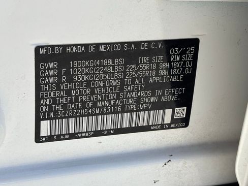Certified 2025 Honda HR-V Sport image 31