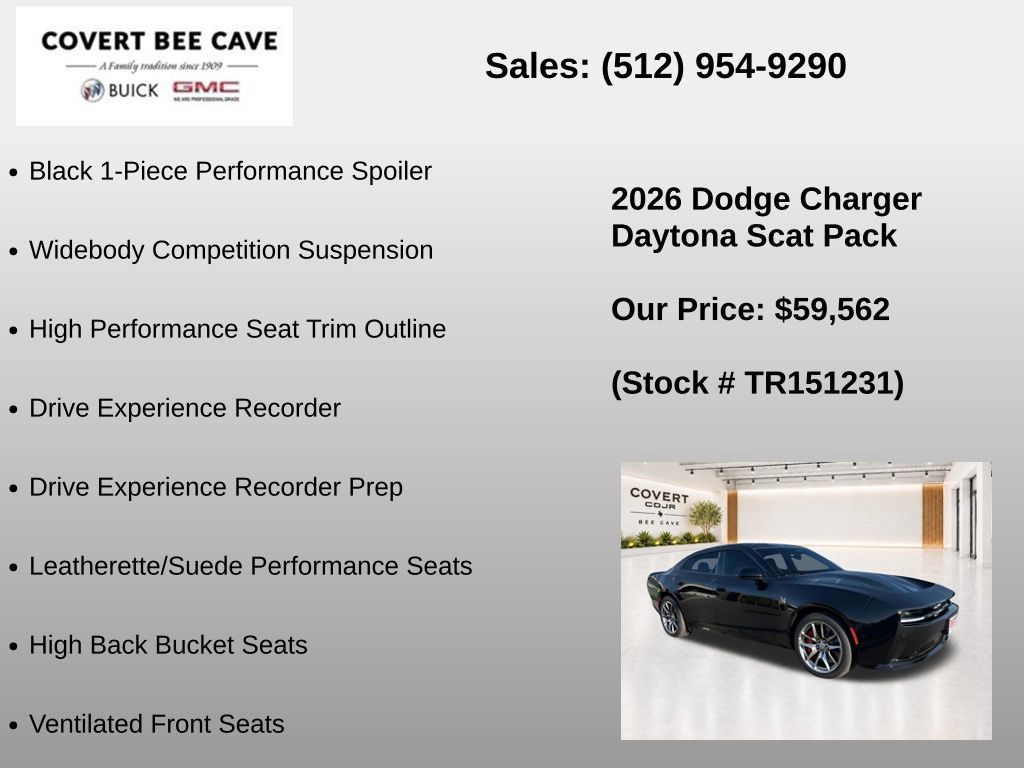 New 2026 Dodge Charger Daytona Scat Pack w/ Track Package AWD/4WD image 21