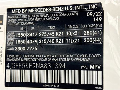 Certified 2022 Mercedes-Benz GLS 450 4MATIC w/ AMG Line Exterior image 35