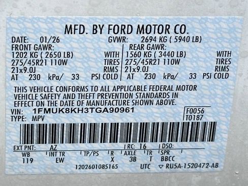 New 2026 Ford Explorer ST-Line w/ ST-Line Street Pack image 42