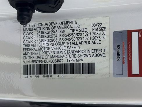 Used 2022 Honda Pilot Sport image 31