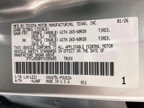 New 2026 Toyota Tundra SR5 image 13