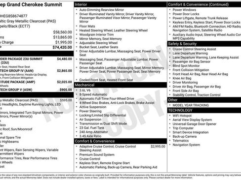New 2025 Jeep Grand Cherokee Summit image 42
