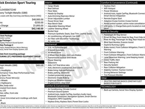 Certified 2025 Buick Envision Sport Touring AWD/4WD image 9