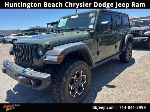 Used 2023 Jeep Wrangler Unlimited Rubicon 4xe w/ Steel Bumper Group AWD/4WD image 1