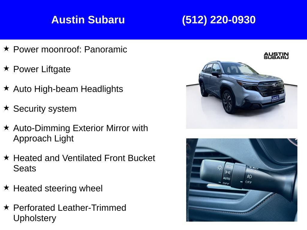 New 2026 Subaru Forester Touring AWD/4WD image 17