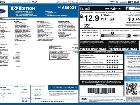 Used 2024 Ford Expedition Platinum AWD/4WD image 3