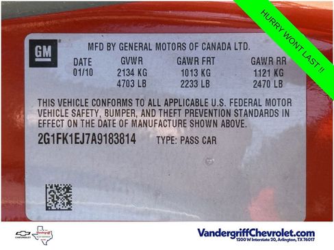 Used 2010 Chevrolet Camaro SS w/ RS Package RWD image 25