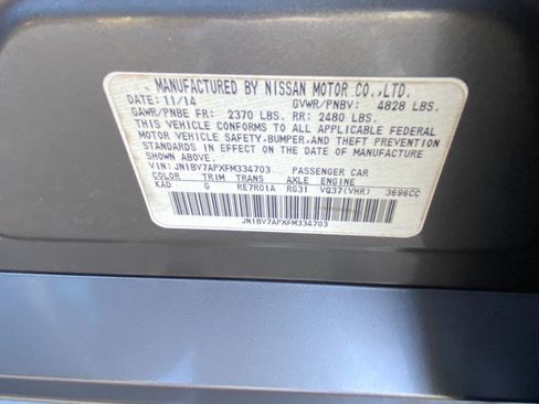 Used 2015 INFINITI Q50 w/ Moonroof Package RWD image 61