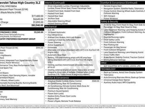 Used 2023 Chevrolet Tahoe High Country w/ Premium Package 2 AWD/4WD image 5