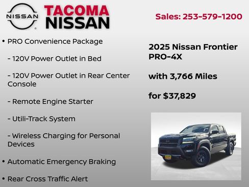 Used 2025 Nissan Frontier PRO-4X w/ Pro Convenience Package AWD/4WD image 12