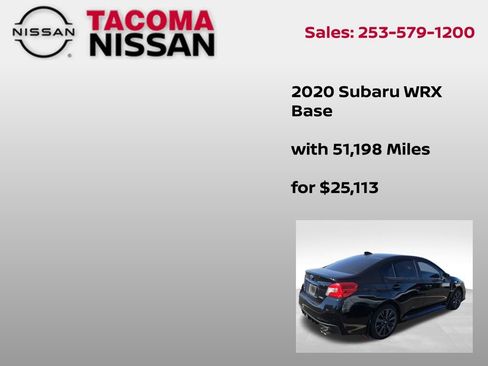 Used 2020 Subaru WRX AWD/4WD image 8