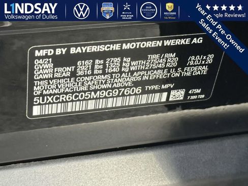 Used 2021 BMW X5 xDrive40i w/ Premium Package image 26