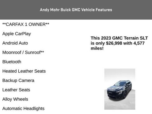 Used 2023 GMC Terrain SLT w/ Tech Package FWD image 4