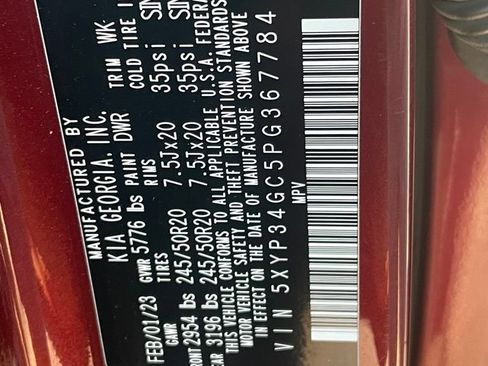 Used 2023 Kia Telluride EX w/ EX Captain's Chair Package FWD image 32