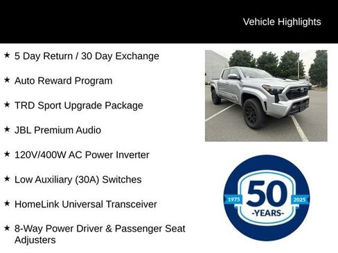 Used 2025 Toyota Tacoma TRD Sport w/ TRD Sport Upgrade Package AWD/4WD image 8