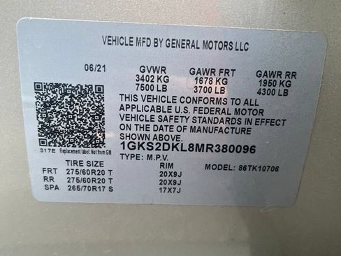 Used 2021 GMC Yukon Denali AWD/4WD image 3