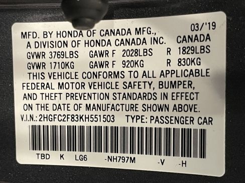 Used 2019 Honda Civic Sport image 21