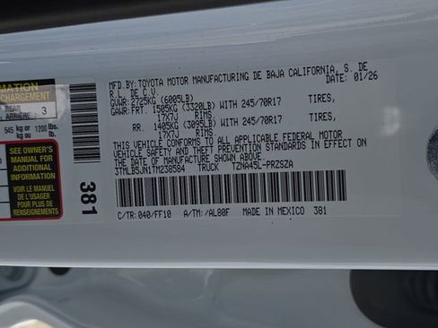 New 2026 Toyota Tacoma SR5 image 34