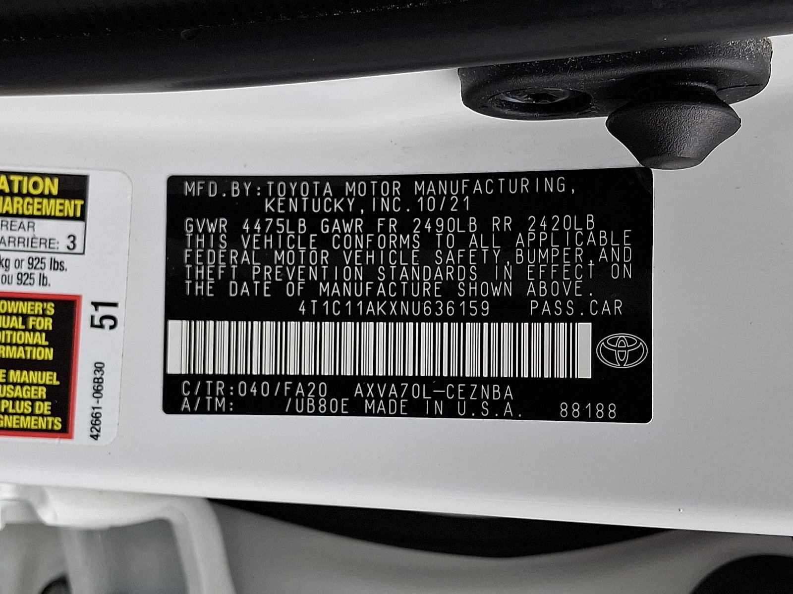 Used 2022 Toyota Camry LE FWD image 26