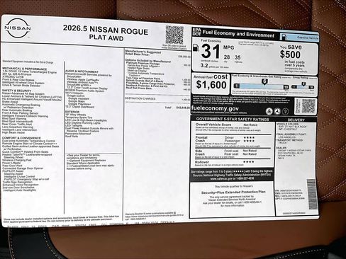 New 2026 Nissan Rogue Platinum image 21