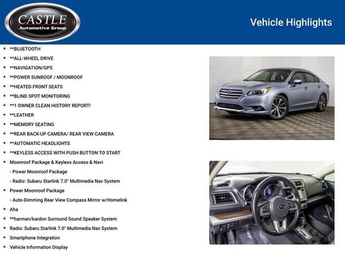 Used 2016 Subaru Legacy 2.5i Limited image 3