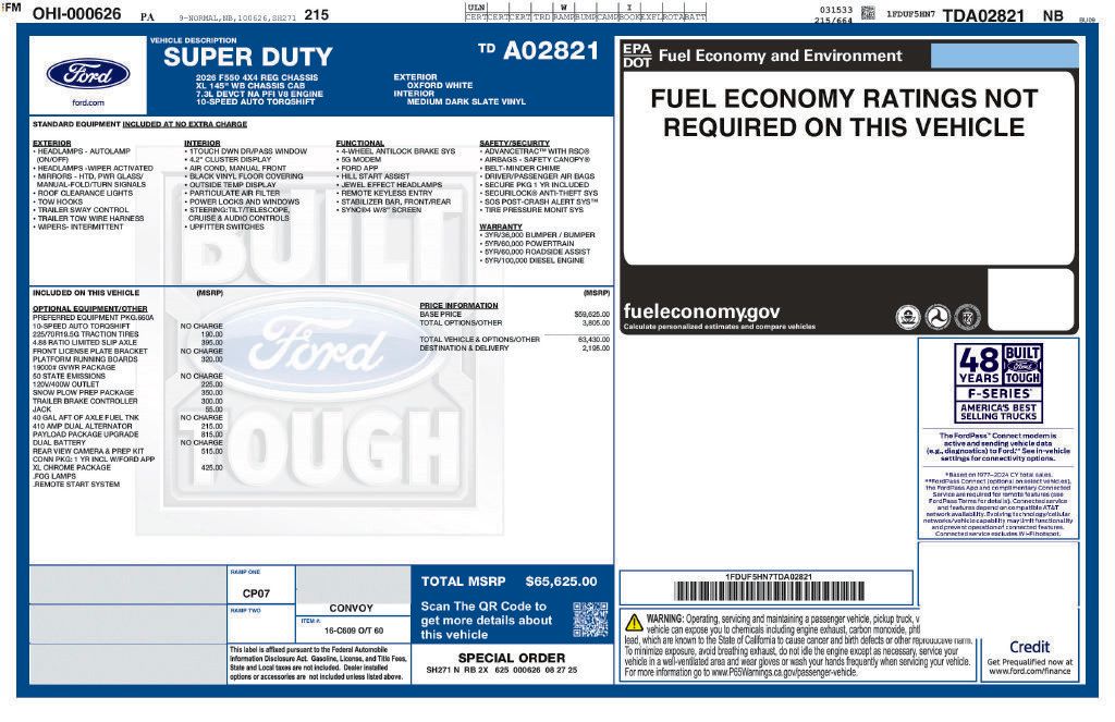 New 2026 Ford F550 4x4 Regular Cab Super Duty image 5