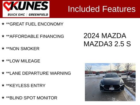 Used 2024 MAZDA MAZDA3 s image 3