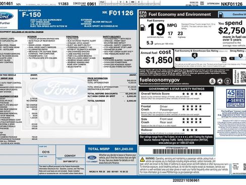 Used 2022 Ford F150 XLT w/ Equipment Group 302A High AWD/4WD image 3
