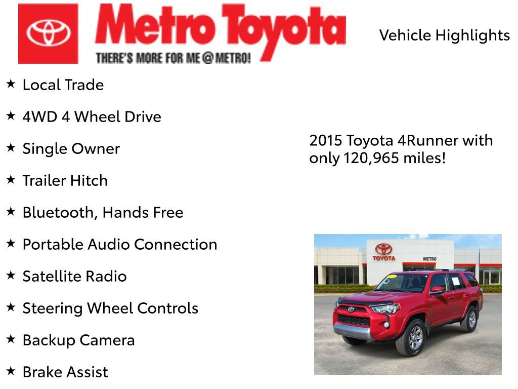 Used 2015 Toyota 4Runner Trail AWD/4WD image 8
