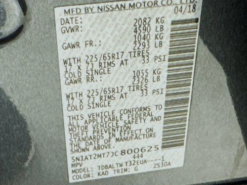 Used 2018 Nissan Rogue SV w/ Premium Package FWD image 41