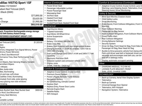 New 2026 Cadillac Vistiq Sport image 43