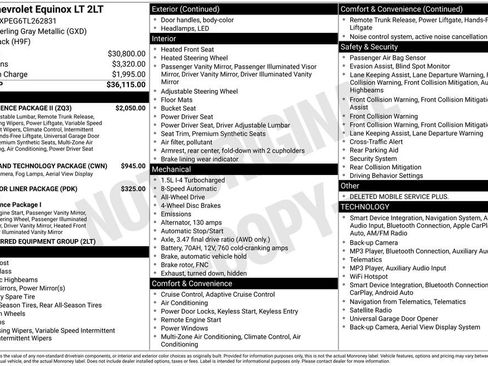 Certified 2026 Chevrolet Equinox LT w/ Convenience Package II AWD/4WD image 36