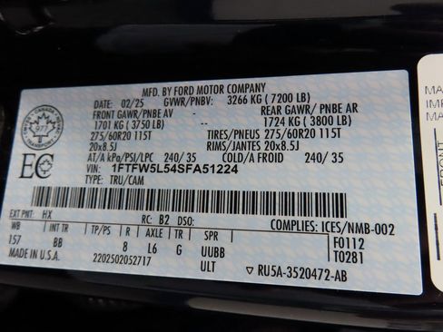 Used 2025 Ford F150 Lariat w/ Equipment Group 502A High image 62