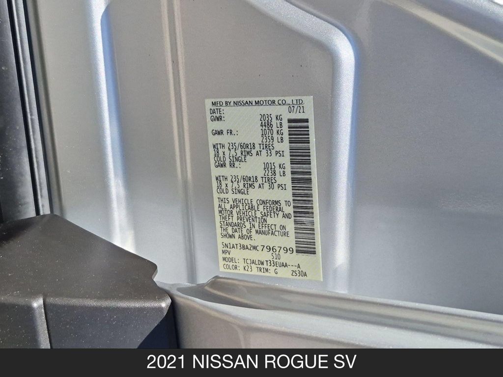 Certified 2021 Nissan Rogue SV w/ Premium Package FWD image 26