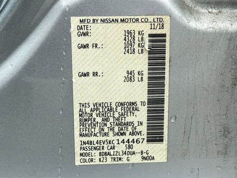 Used 2019 Nissan Altima 2.5 SL FWD image 26