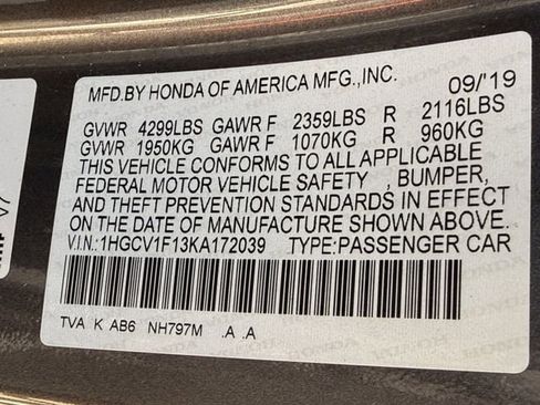 Used 2019 Honda Accord LX image 26