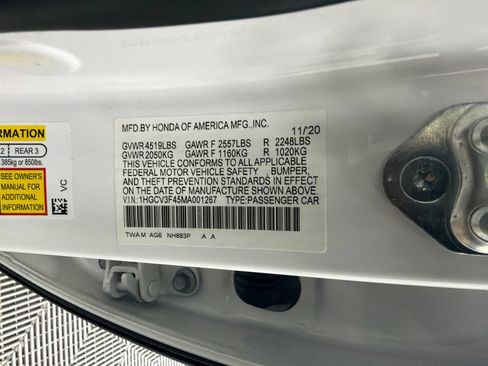 Used 2021 Honda Accord EX image 32