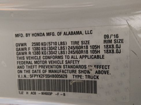 Used 2017 Honda Ridgeline RTL image 33