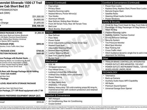 Used 2021 Chevrolet Silverado 1500 LT Trail Boss w/ Convenience Package II AWD/4WD image 43