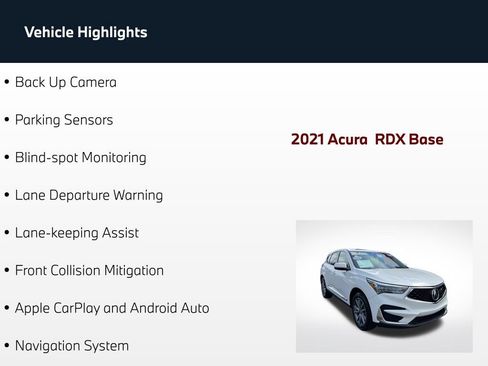 Used 2021 Acura RDX FWD w/ Technology Package image 5