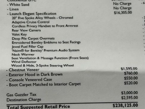 Used 2012 Bentley Continental GT w/ Convenience Specification Pkg image 9