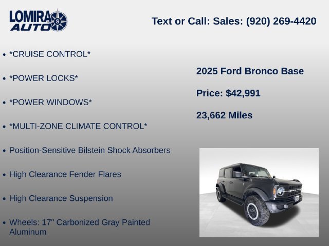 Used 2025 Ford Bronco 4-Door w/ Sasquatch Package AWD/4WD image 14